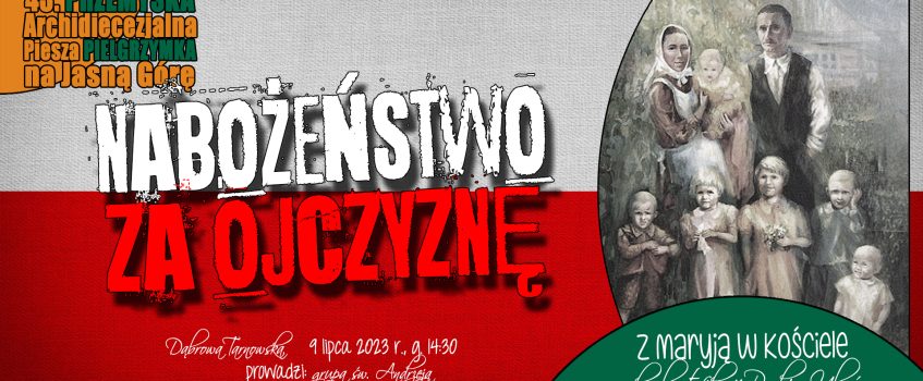 Nabożeństwo za Ojczyznę w Dąbrowie Tarnowskiej